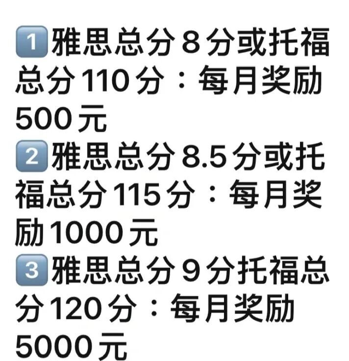 雅思考到8.5, 公司每月獎勵1000元? 原來雅思成績真能"當錢花"